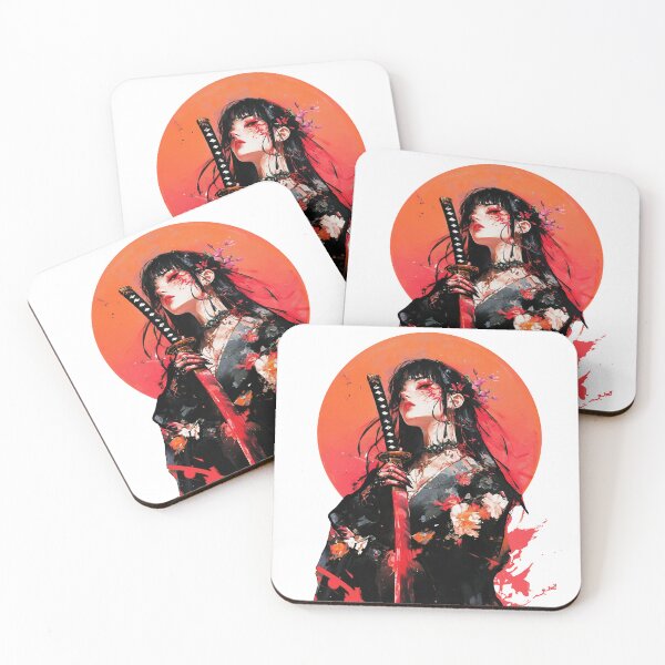 Item preview, Samurai Aesthetic Vaporwave Geisha  designed and sold by ShurikenStar.