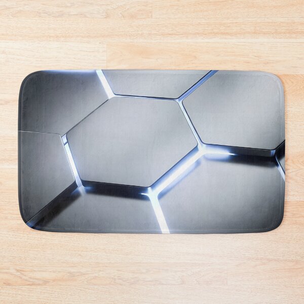 Item preview, Futuristic Silver Gray Hex Grid Blocks – Clean Tech Texture (image size 7840x11680) designed and sold by Digital-Davinci.