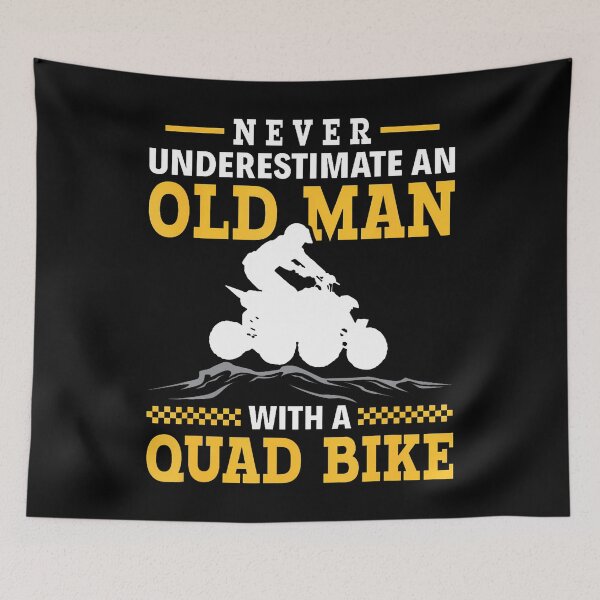 Item preview, Never Underestimate An Old Man With A Quad designed and sold by vaharisanic.