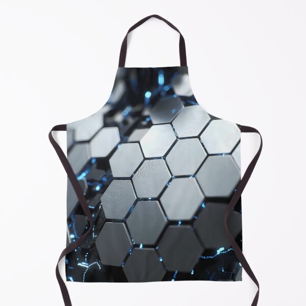 Item preview, Futuristic Silver Gray Hex Grid Blocks – Clean Tech Texture (image size 7840x11680) designed and sold by Digital-Davinci.