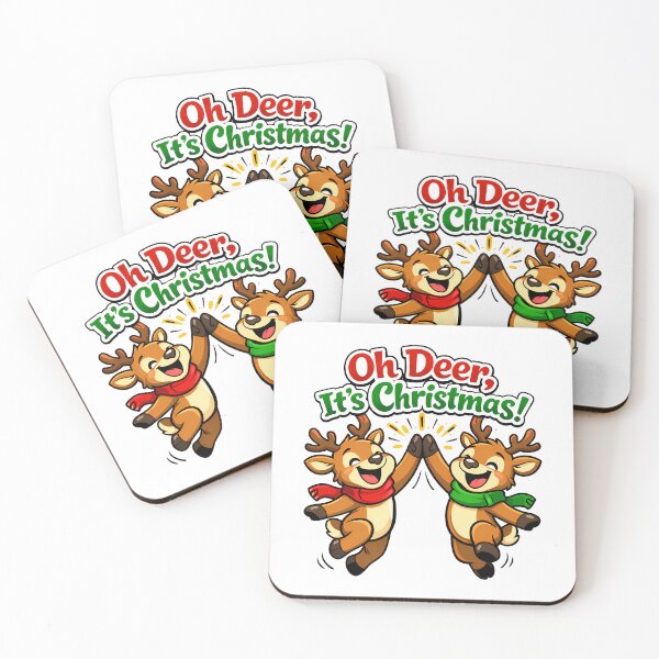 Item preview, Cheerful Reindeer Christmas Pun Cartoon designed and sold by Parallel Fold.