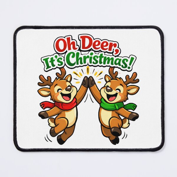 Item preview, Cheerful Reindeer Christmas Pun Cartoon designed and sold by Parallel Fold.