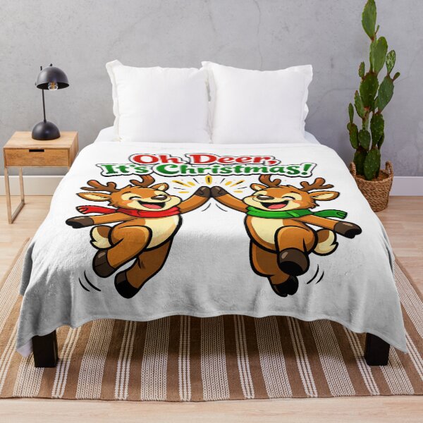 Item preview, Cheerful Reindeer Christmas Pun Cartoon designed and sold by Parallel Fold.