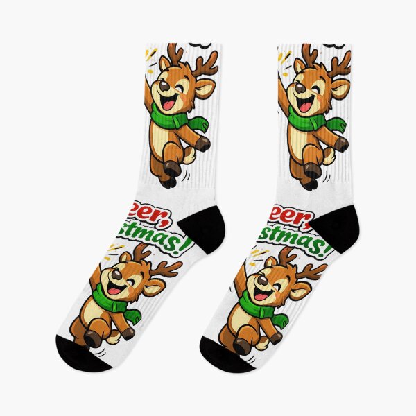 Item preview, Cheerful Reindeer Christmas Pun Cartoon designed and sold by Parallel Fold.