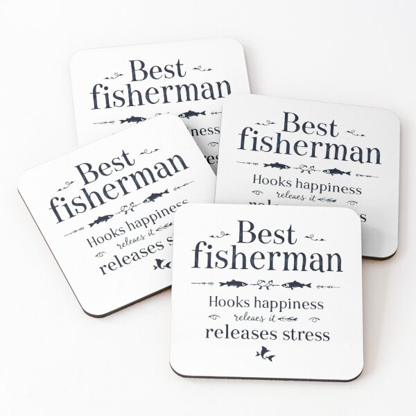 Item preview, Best Fisherman Hooks Happiness Releases Stress designed and sold by SholoStudio.