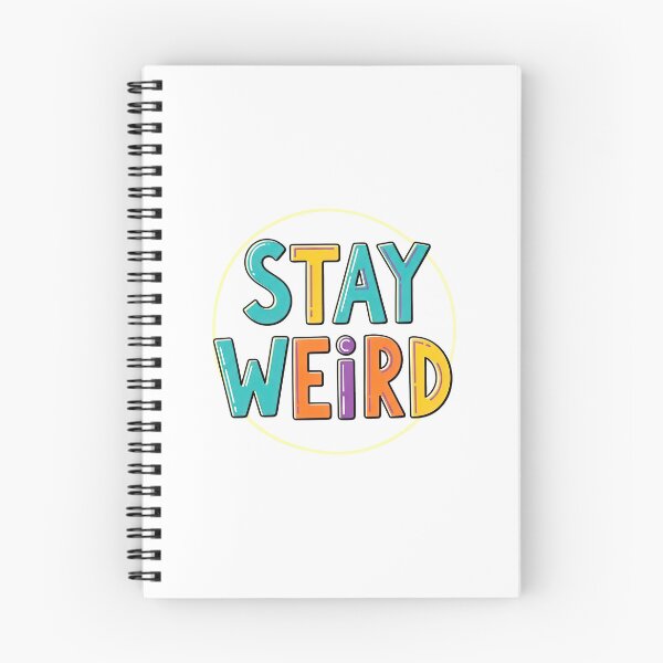 Item preview, Stay Weird Colorful Circle Typography designed and sold by nuel-art.
