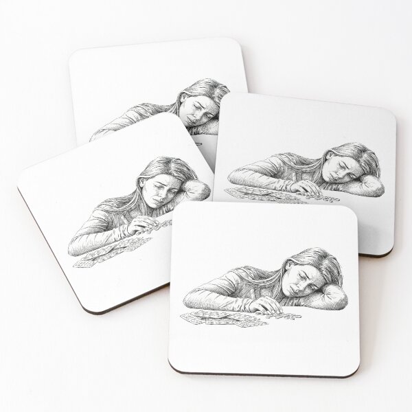 Item preview, Woman Staring at Pills designed and sold by Naux | Design & Illustration.