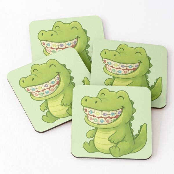 Item preview, Cute Crocodile with Rainbow Braces Sticker designed and sold by ChubbyGoong.