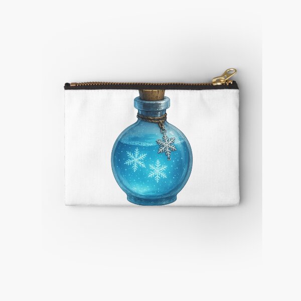 Item preview, Frostveil Elixir – Snowflake Winter Potion Bottle designed and sold by AlcheArtsStudio.