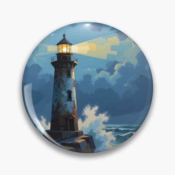 Item preview, A lone, weathered lighthouse standing defiantly against the storm as a beacon of hope. designed and sold by Ponted.