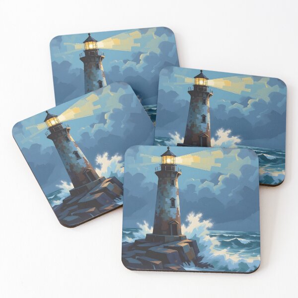 Item preview, A lone, weathered lighthouse standing defiantly against the storm as a beacon of hope. designed and sold by Ponted.