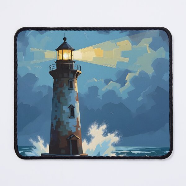Item preview, A lone, weathered lighthouse standing defiantly against the storm as a beacon of hope. designed and sold by Ponted.