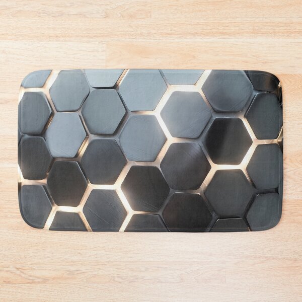Item preview, Futuristic Silver Gray Hex Grid Blocks – Clean Tech Texture (image size 7840x11680) designed and sold by Digital-Davinci.