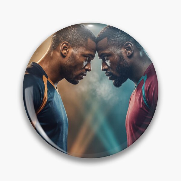 Item preview, Heated Rivalry Sports Poster – Intense Athlete Face-Off Art, Competitive Mindset Wall Decor designed and sold by AbstractAuraArt.