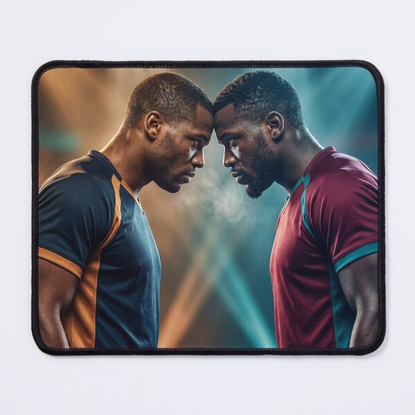 Item preview, Heated Rivalry Sports Poster – Intense Athlete Face-Off Art, Competitive Mindset Wall Decor designed and sold by AbstractAuraArt.