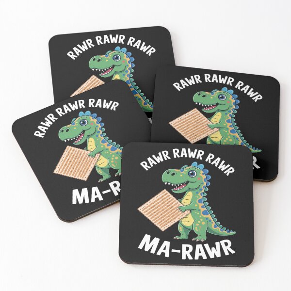 Item preview, Passover Maror Ma-Roar Dinosaur Pesach  Kids  designed and sold by FadeOfThrone.