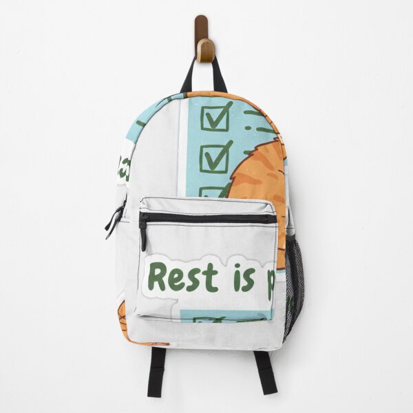 Item preview, Rest is Productive Sleeping Cat Art - Cute Motivational Quote Design for Stickers and Hats designed and sold by Zara’s shop.