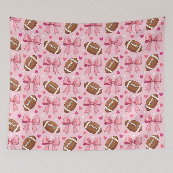 Item preview, Football & Pink Coquette Bows & Hearts designed and sold by DigitalEffects.