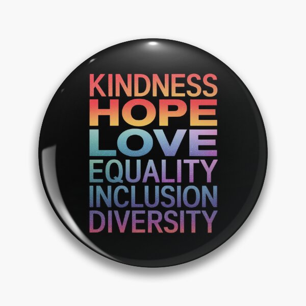 Item preview, Peace Kindness Hope Love Equality Inclusion Diversity  designed and sold by MarryIsMonth.