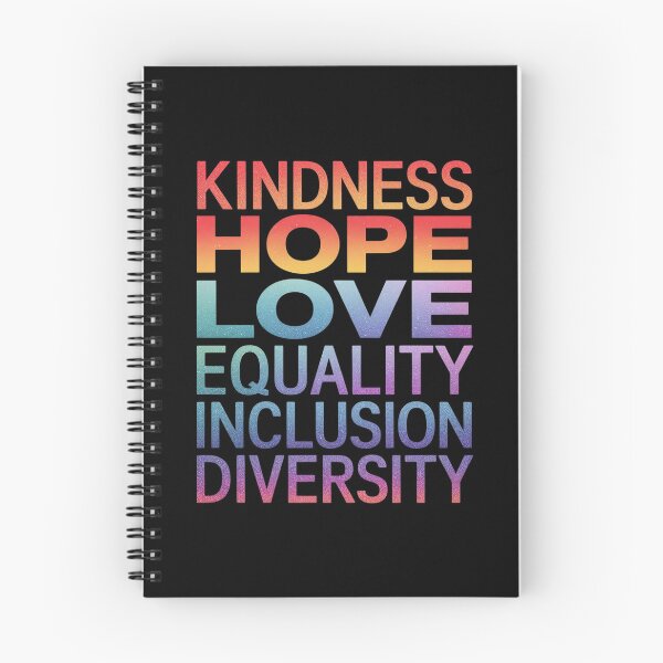 Item preview, Peace Kindness Hope Love Equality Inclusion Diversity  designed and sold by MarryIsMonth.