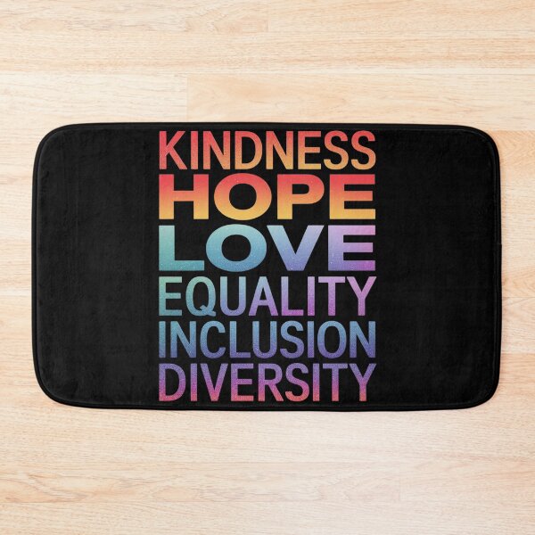 Item preview, Peace Kindness Hope Love Equality Inclusion Diversity  designed and sold by MarryIsMonth.