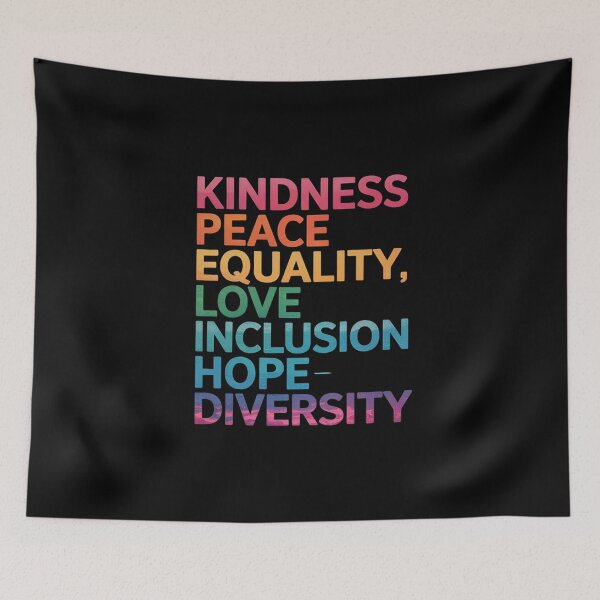 Item preview, Peace Love LGBT GLBT Kindness Hope Equal Inclusion Diversity  designed and sold by FadeOfThrone.