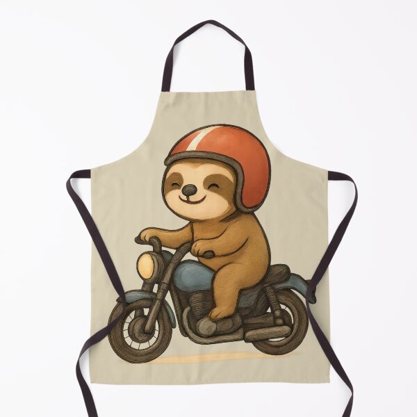 Item preview, Funny Sloth Riding Motorcycle Sticker designed and sold by ChubbyGoong.