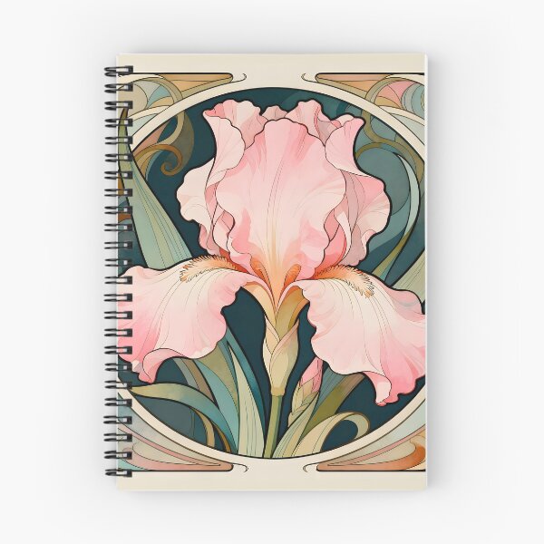 Item preview, Art Nouveau Iris Dreamy Floral Art designed and sold by Glimmersmith.