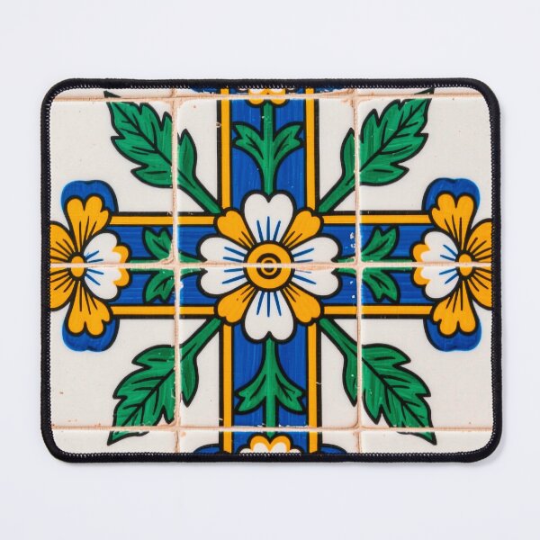 Item preview, Portuguese Azulejo Floral Tile Pattern designed and sold by vivaportugalstore.