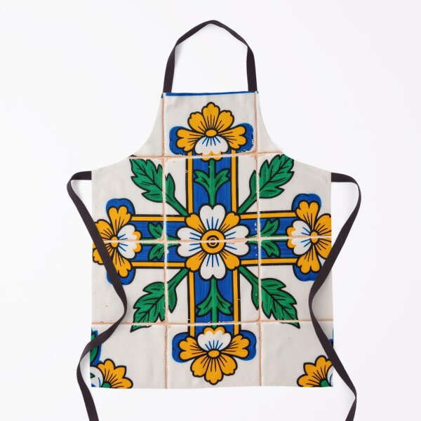 Item preview, Portuguese Azulejo Floral Tile Pattern designed and sold by vivaportugalstore.