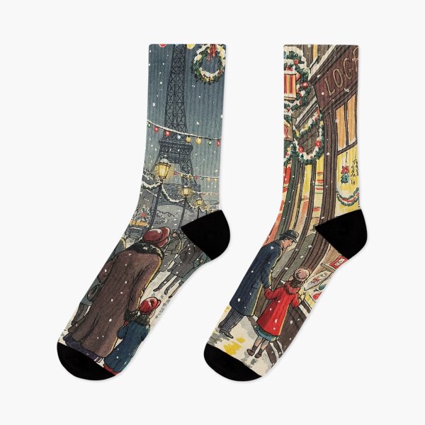 Item preview, Nostalgic Paris in Christmas Winter designed and sold by Takeda-art.
