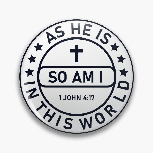 Item preview, As He is so am I in this world circle black 1 designed and sold by Warih.