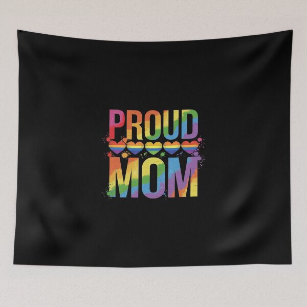 Item preview, Proud Gay Pride Mom Mothers Day Rainbow Flag LGBT  designed and sold by SyntaxClaw.