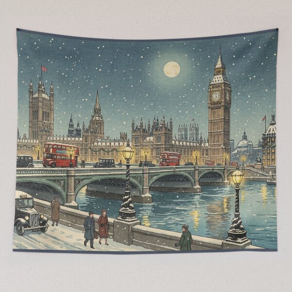 Item preview, White Christmas in London City designed and sold by Takeda-art.