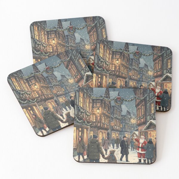 Item preview, European Christmas Town in Winter designed and sold by Takeda-art.