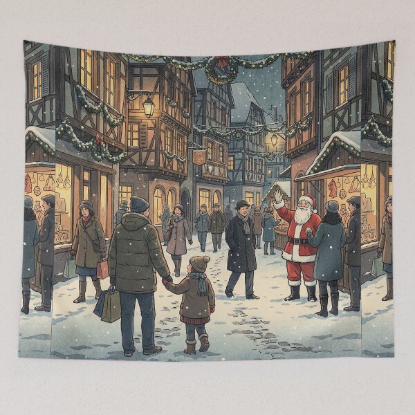 Item preview, European Christmas Town in Winter designed and sold by Takeda-art.