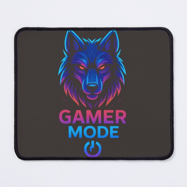 Item preview, Gamer Mode Wolf Neon Gaming Design | Hardcore Gamer Unisex T-Shirt designed and sold by MUKUND FASHION DESIGN.