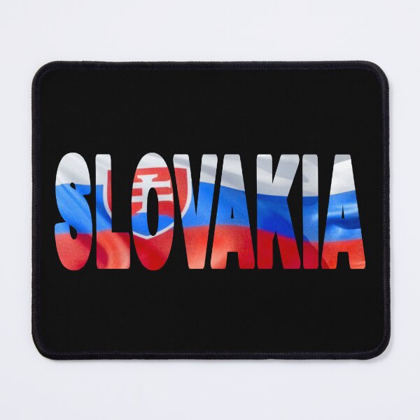 Item preview, SLOVAKIA - Flag Flying in Wind cut to Letters Souvenir Sticker Shirt designed and sold by Adam Gormley.