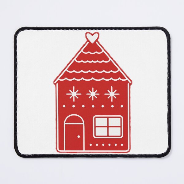 Item preview, Classic Red Gingerbread House – Cozy Christmas Design designed and sold by goold-fish.