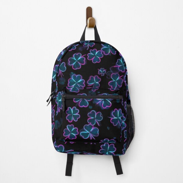 Item preview, Neon Clover Glow Pattern – Lucky Energy in a Vibrant Night Aesthetic designed and sold by PixelVibe782.