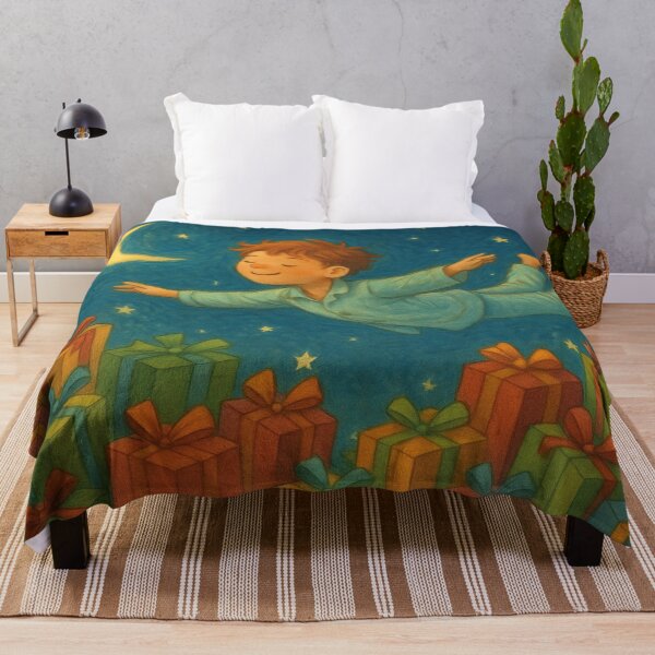 Item preview, Little boy flies in his dream designed and sold by Mauswohn.