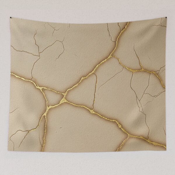 Item preview, Kintsugi Cracked Sand designed and sold by Kaleidoscope Print.