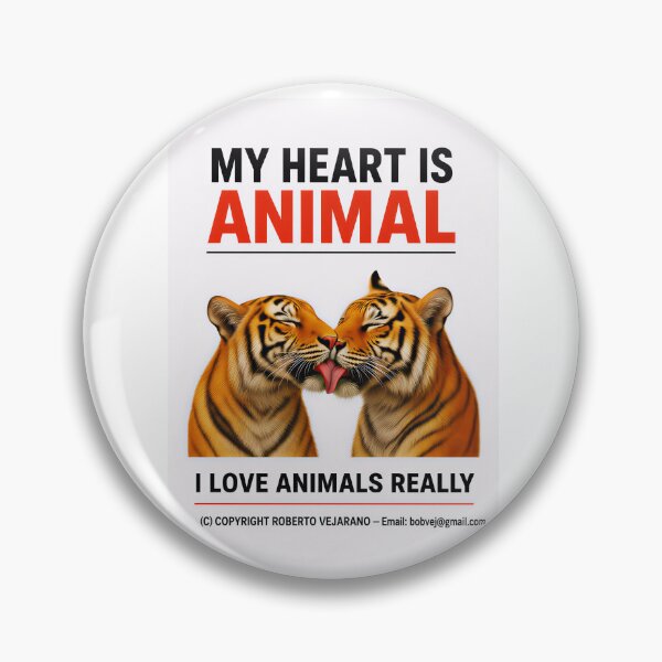 Item preview, TIGERS KISS 8K 1 designed and sold by ANIMALS IN LOVE - T- SHIRTS - Zoomagic Puzzle.