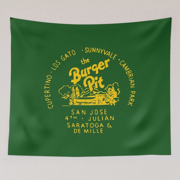 Item preview, The Burger Pit Vintage Restaurant Logo – Classic California Drive-In Sign designed and sold by Yeaha.