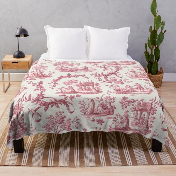 Item preview, French Pink Toile de Jouy seamless pattern designed and sold by Tamas Das.