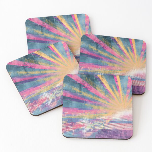 Item preview, Pink blue sunburst designed and sold by Newrealis.