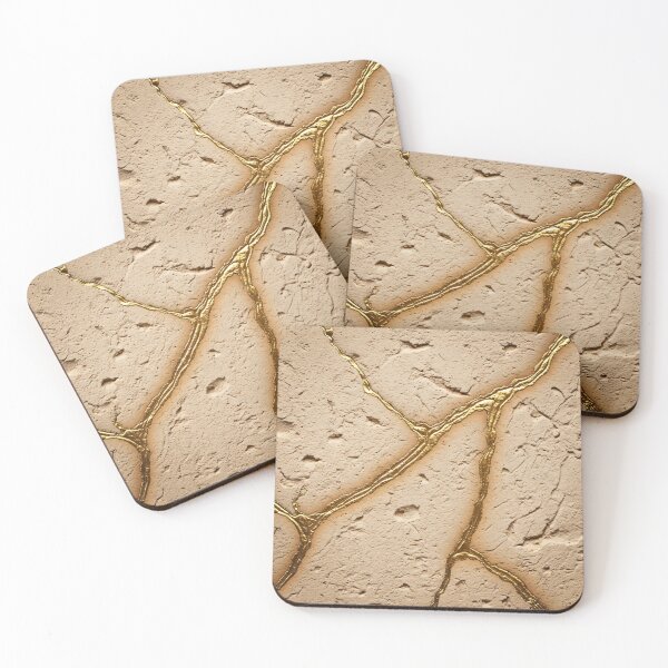 Item preview, Kintsugi Sandstone Veins designed and sold by Kaleidoscope Print.