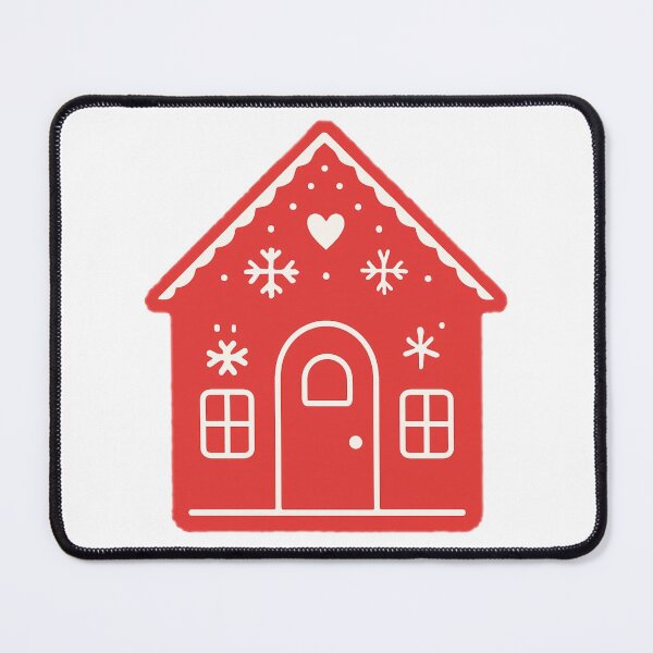 Item preview, Red Gingerbread House – Minimal Christmas Illustration designed and sold by goold-fish.