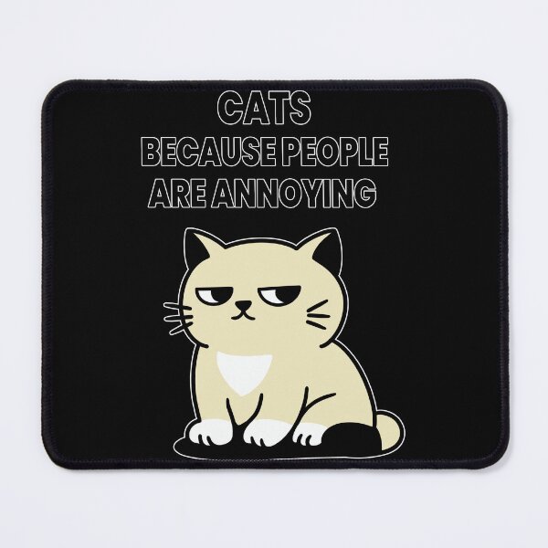 Item preview, Cats Because People Are Annoying – Funny Cat Lover Shirt designed and sold by Kewessthetic.