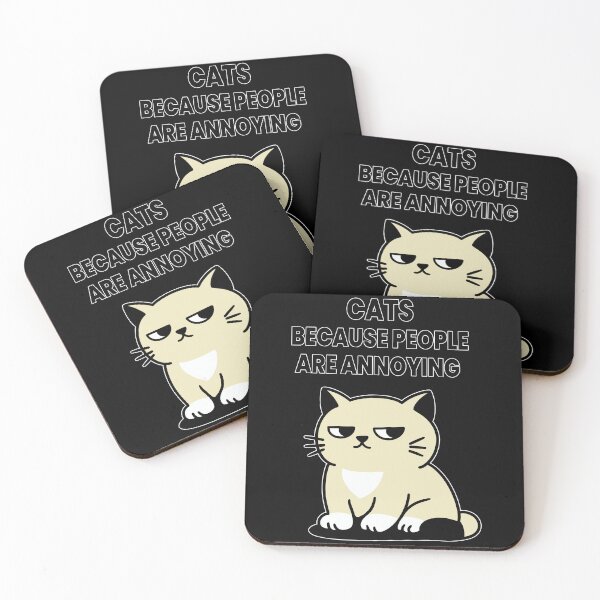 Item preview, Cats Because People Are Annoying – Funny Cat Lover Shirt designed and sold by Kewessthetic.